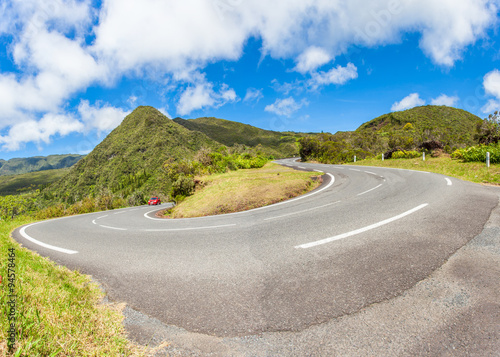 route des hauts de l'île de la Réunion, col de Bellevue  photo