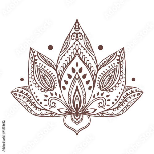 Ornament beautiful card with Vector yoga