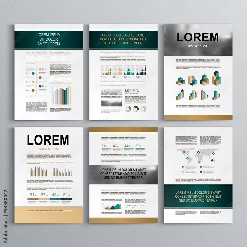 Naklejka premium Brochure Template Design