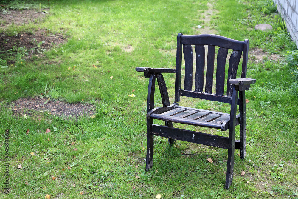 Old wooden chair