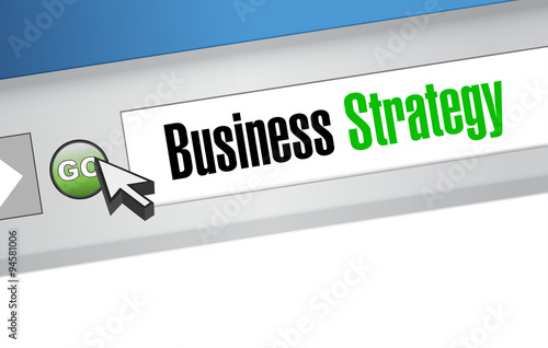 Business Strategy online sign concept