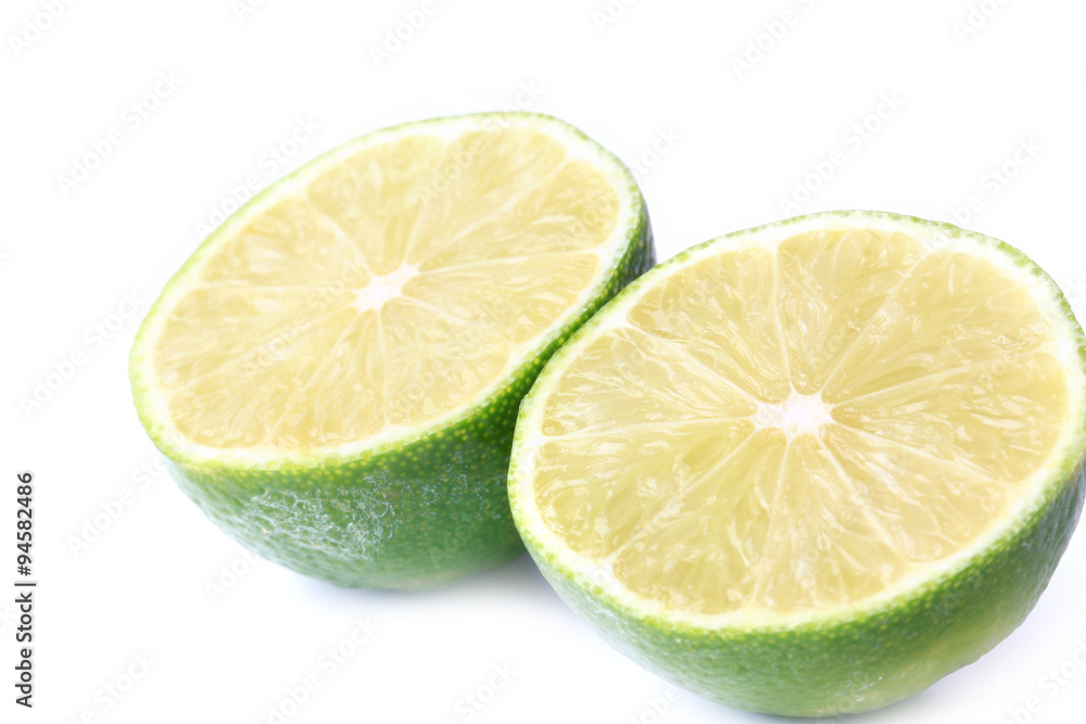 lime isolated on a white background lime isolated on a white background