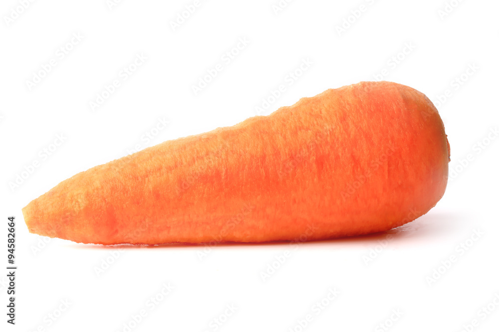 peeled carrots isolated on a white background peeled carrots isolated on a white background