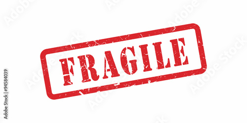 Vector Fragile stamp
