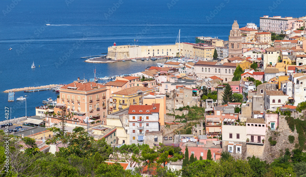 Cityscape of old coastal town Gaeta