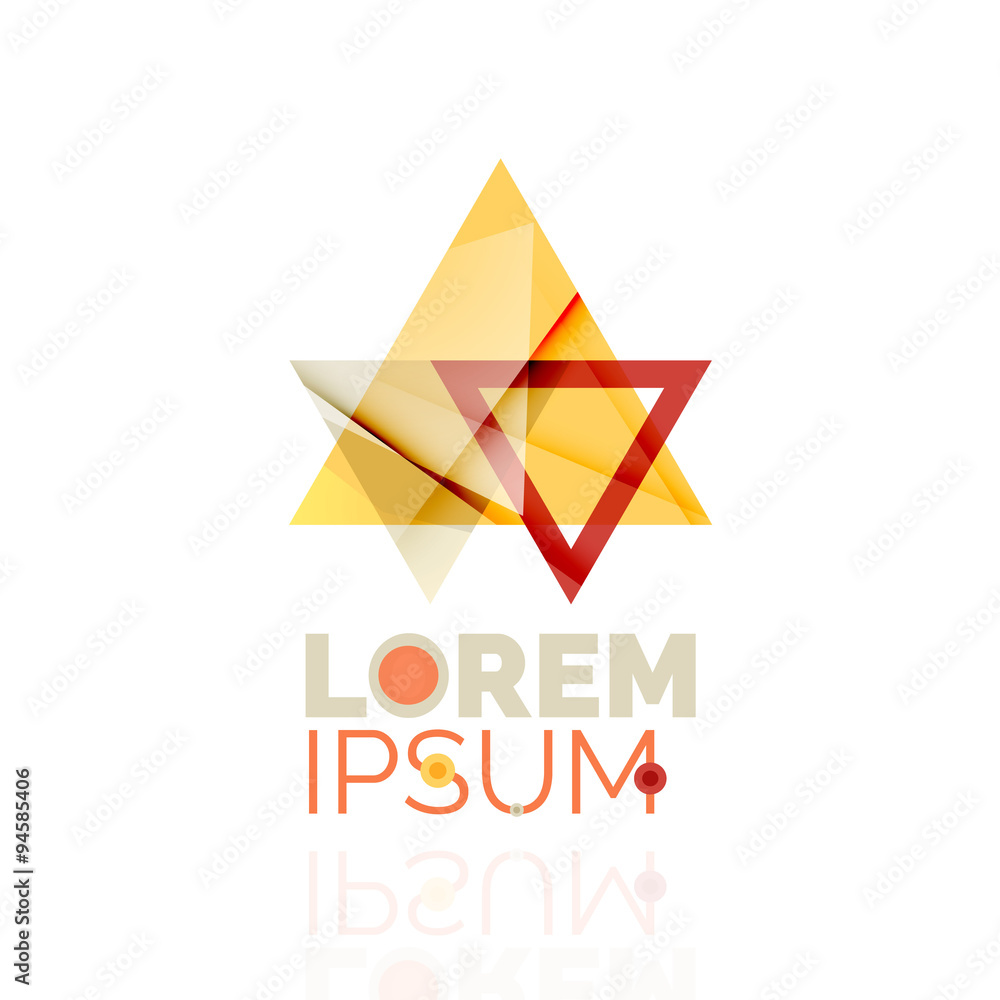 Logo, abstract geometric business icon Logo, abstract geometric business icon