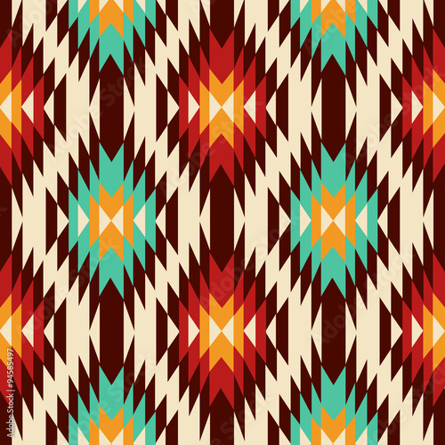 Ethnic Geometric Pattern. Vector Illustration