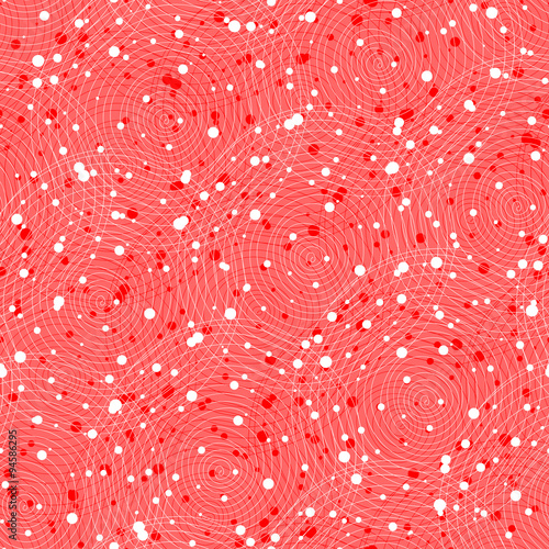 Circles abstract seamless pattern background with hand drawn ele