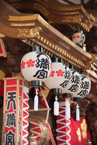 三ツ屋根地車　提灯