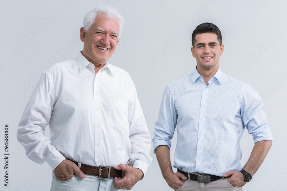 Obraz premium Father with adult son