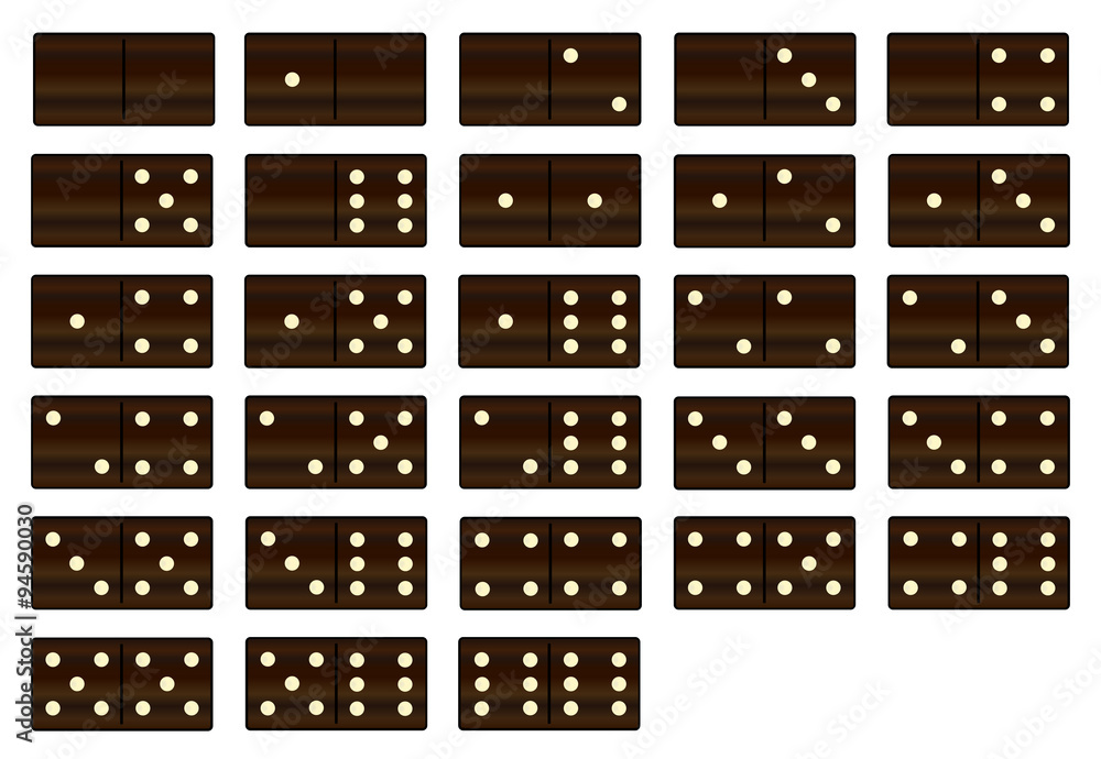 Wooden Dominoes Set Wooden Dominoes Set