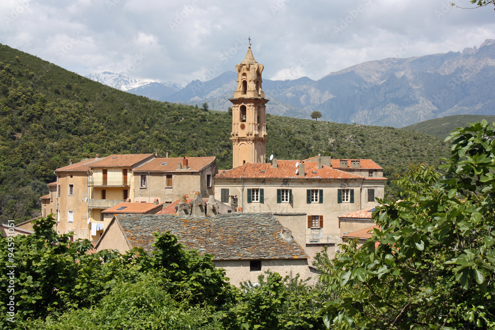 Corse, le village d'Omessa en Haute-Corse