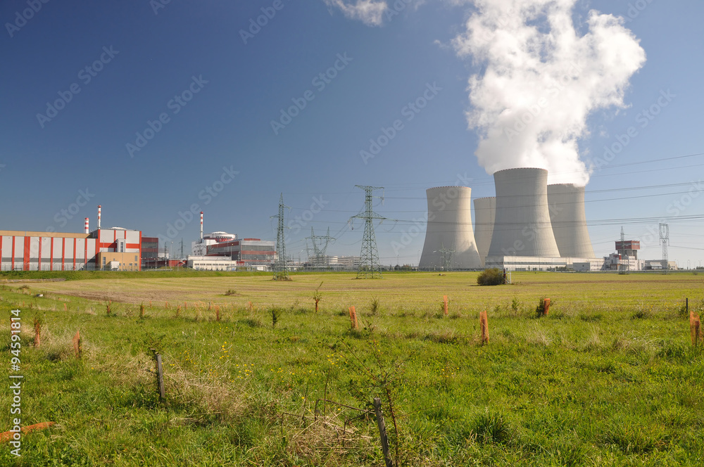 Nuclear power plant Temelin in Czech Republic Europe