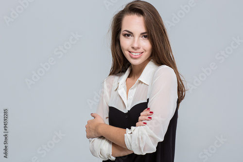 Portrait of a smiling young businesswoman