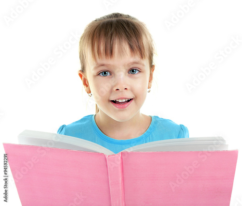 Beautiful little girl with ...