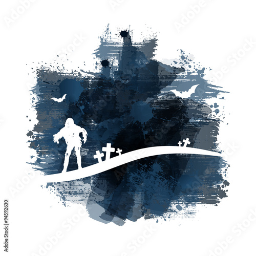 Happy Halloween | Abstract Watercolour Painting