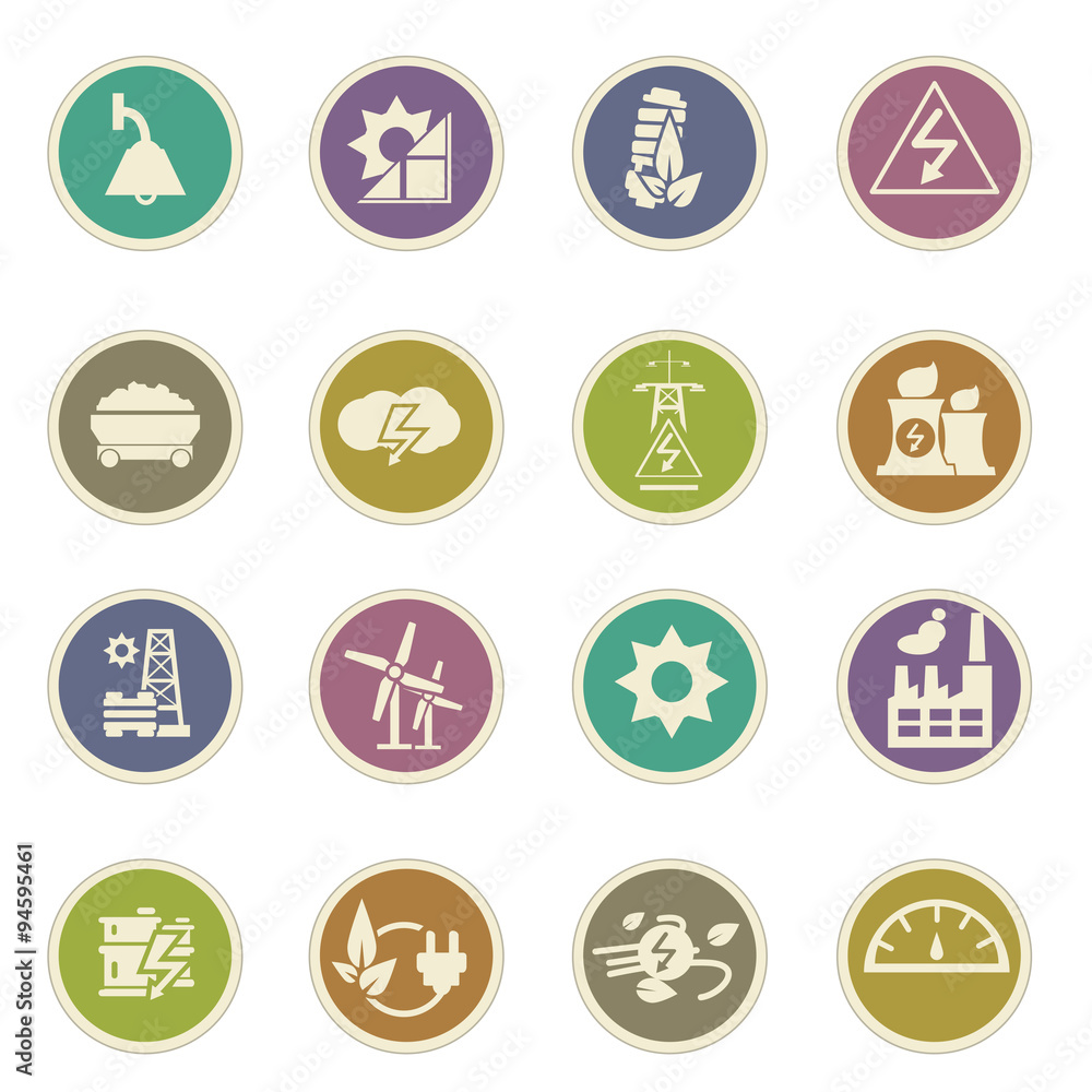 energy and power icons