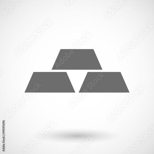 Illustration of three gold bullions