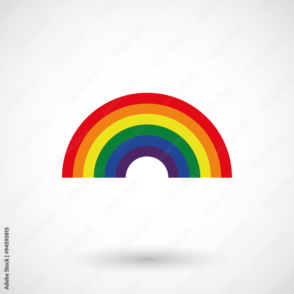 Illustration of a rainbow Illustration of a rainbow
