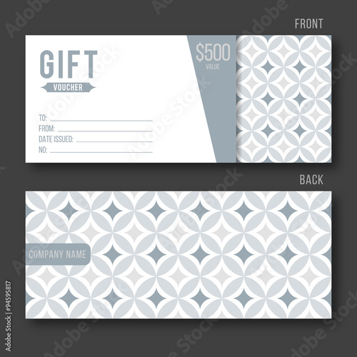 Modern Gift Voucher Template.