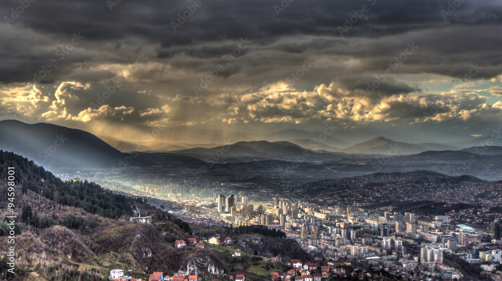 Fototapeta premium The Capital of Bosnia