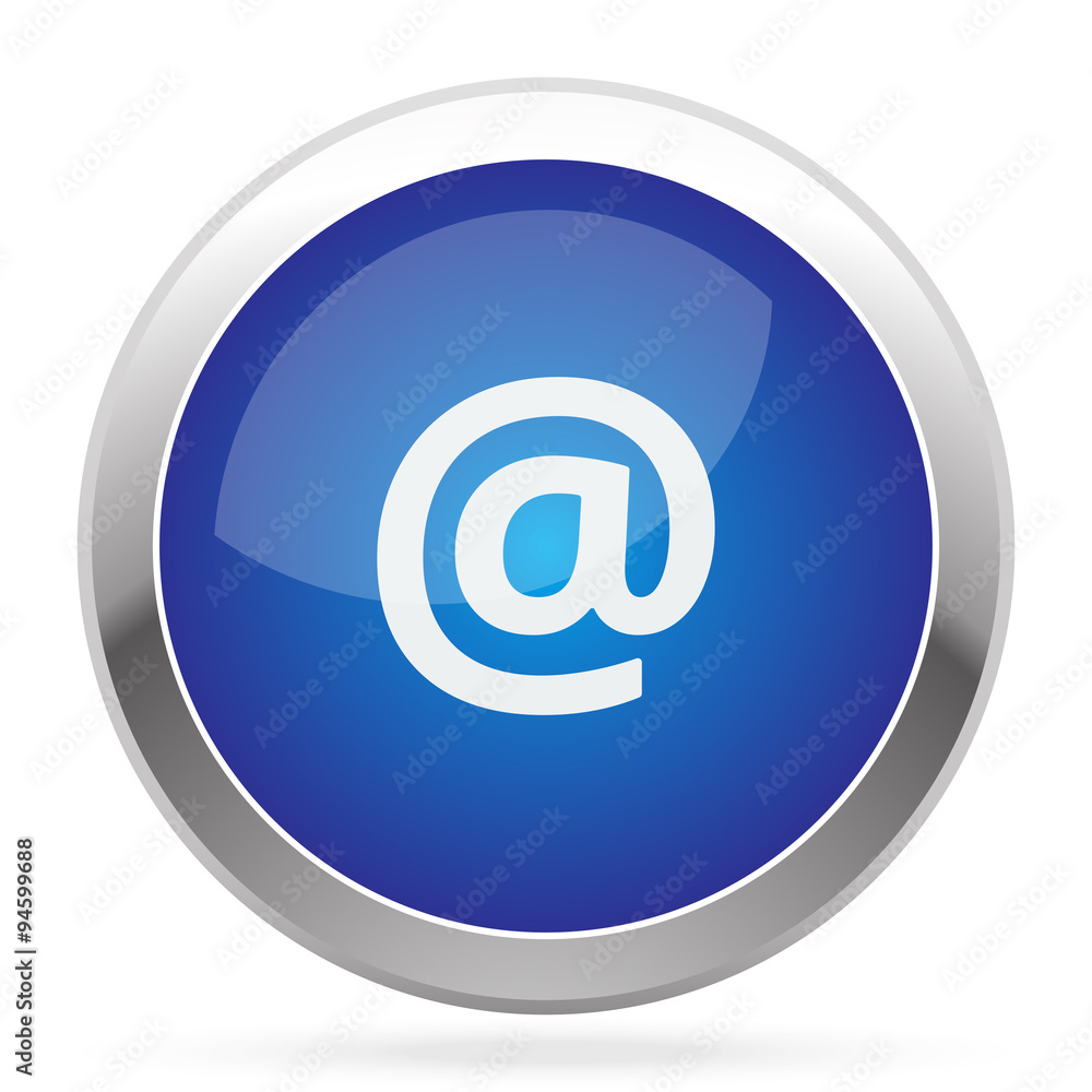 White E-Mail icon on blue web app button White E-Mail icon on blue web app button