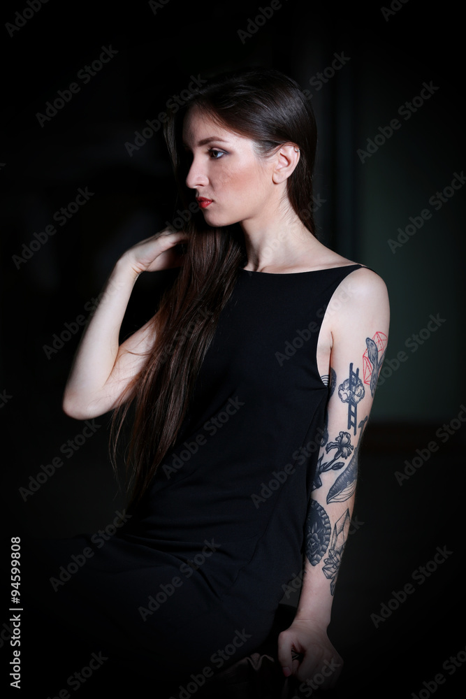 Fototapeta premium Young woman indoor