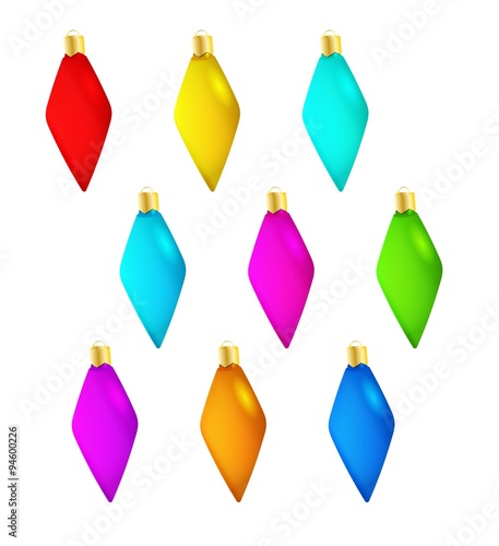 spiked nine christmas balls