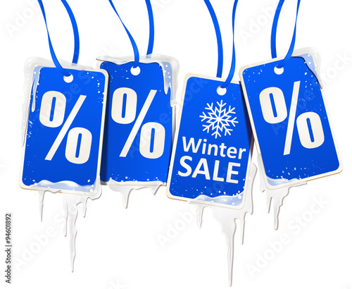Hängende Winter SALE Etiketten