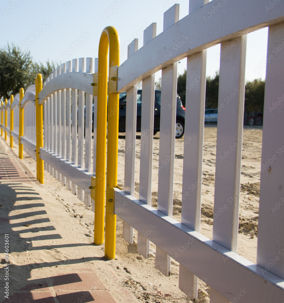 Staccionata in spiaggia