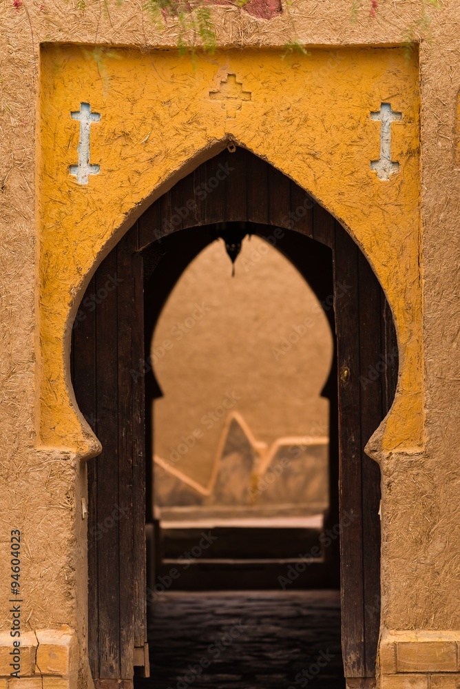 Naklejka premium inside a moroccan kasbah