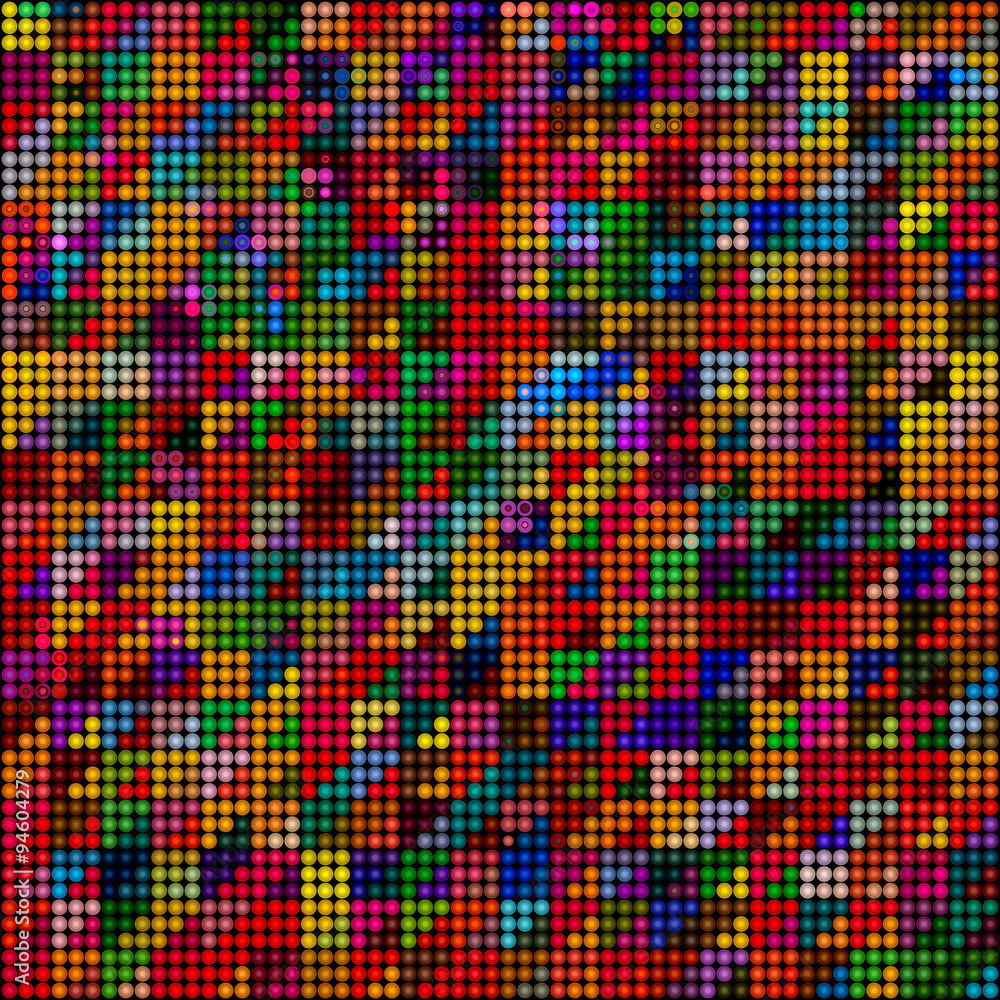 Abstract colorful dotted background