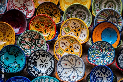 moroccan pottery photo