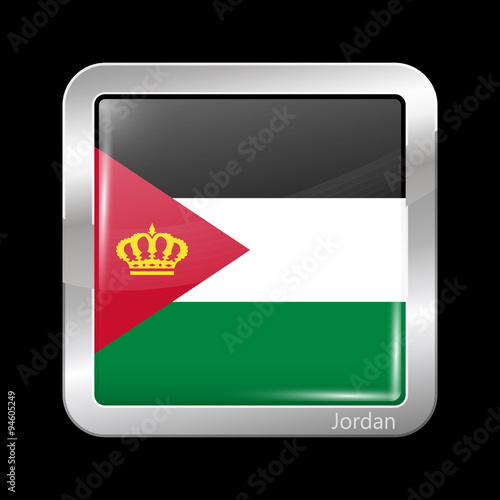 Jordan Variant Flag. Metallic Icon Square Shape Free Download Jordan Variant Flag. Metallic Icon Square Shape - GFXLoad