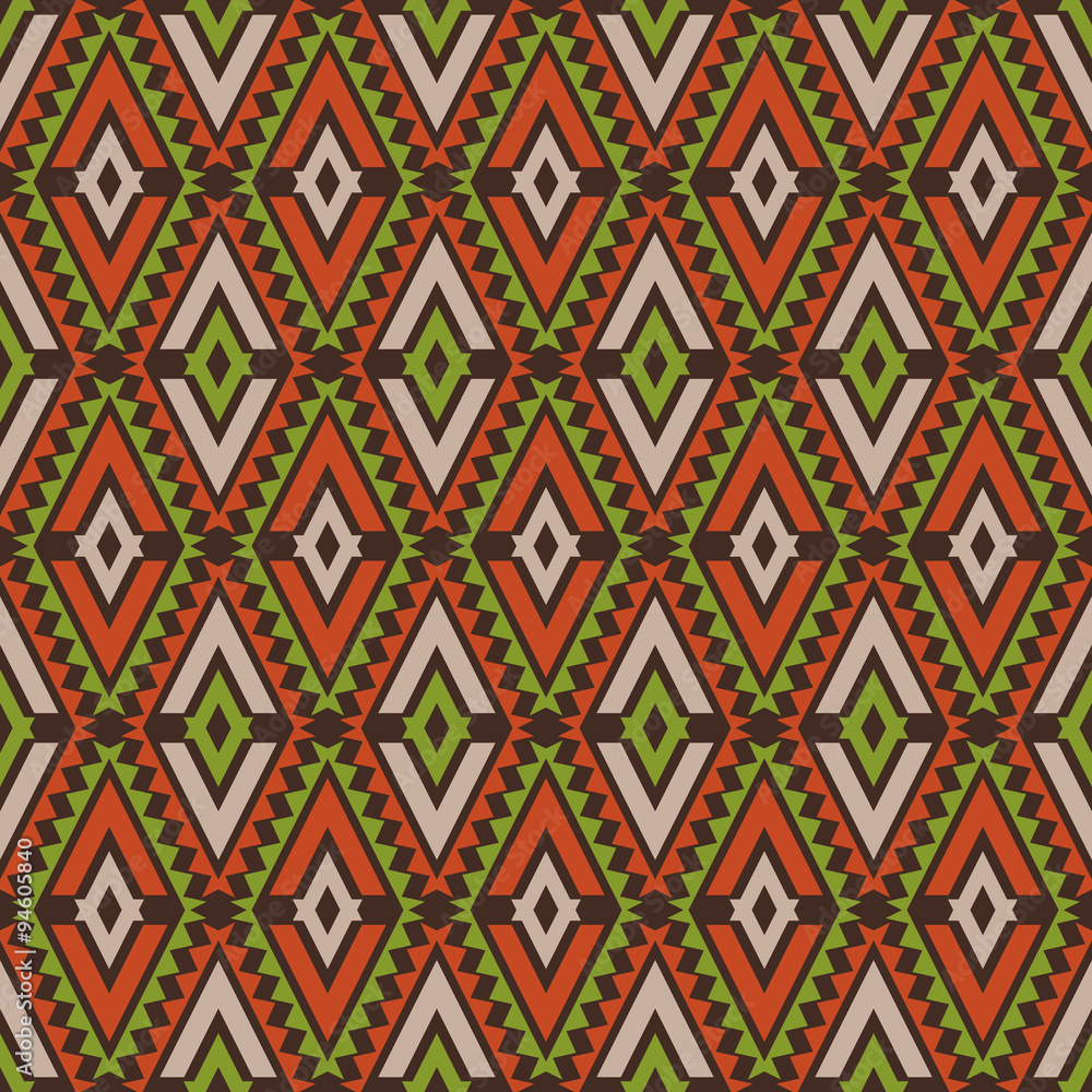 Vector seamless tribal pattern. Vector seamless tribal pattern.