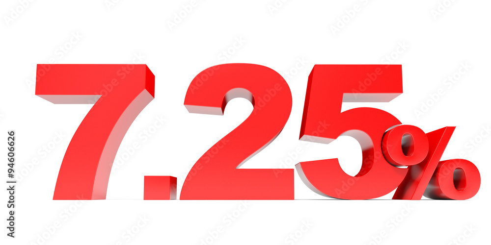 Red seven point two five percent off. Discount 7.25 percent. Red seven point two five percent off. Discount 7.25 percent.