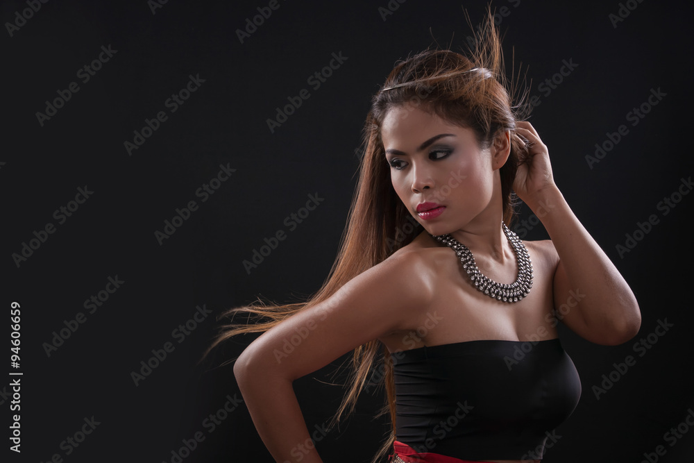 Naklejka premium Portrait of Asian woman