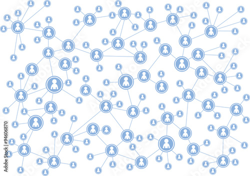 social media icons / illustration - network