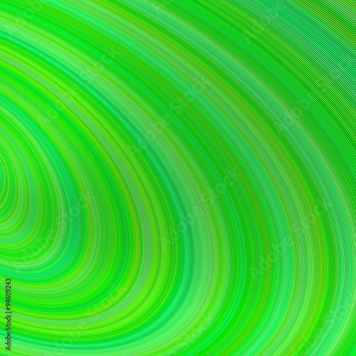 Green abstract curved background