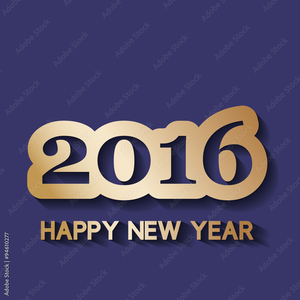 Obraz premium card New Year 2016