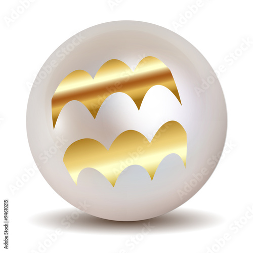 Pearl - Gold HOROSCOPE SIGNS OF THE ZODIAC Aquarius 21 January - 19 February.