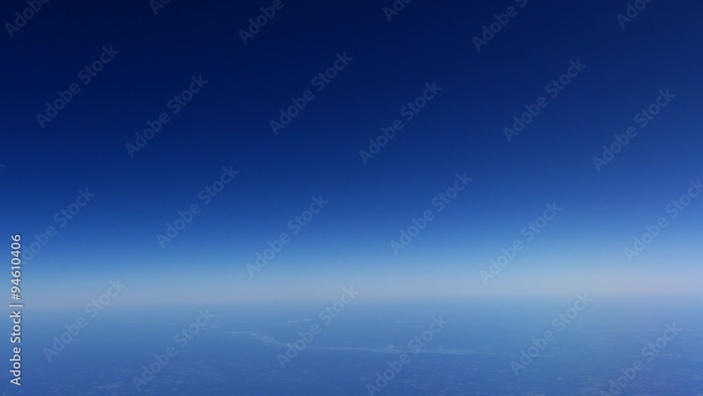 Aerial of Earth's atmosphere, tilt to blue sky, 4K Aerial of Earth's atmosphere, tilt to blue sky, 4K