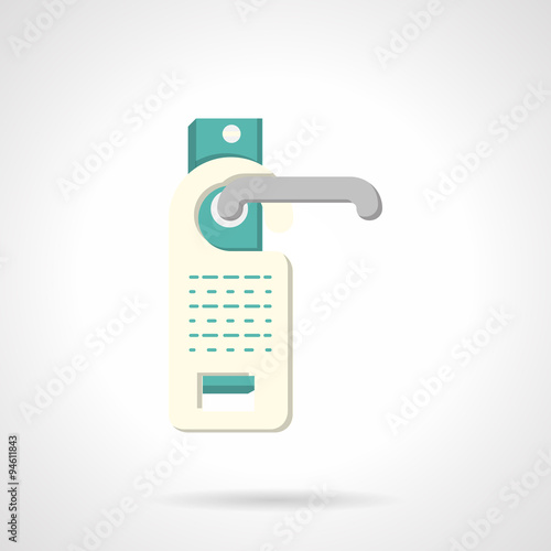 Do not disturb sign flat vector icon