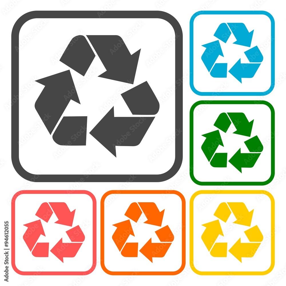 Recycling Symbol icons set
