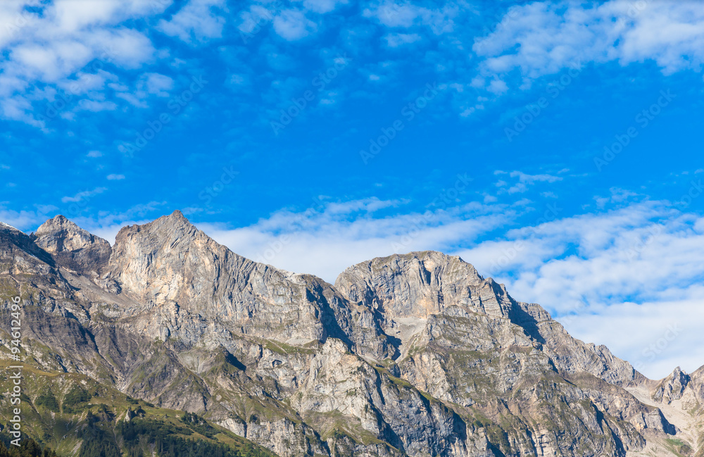 Panaroma view of the Alps in Engelberg valley Panaroma view of the Alps in Engelberg valley