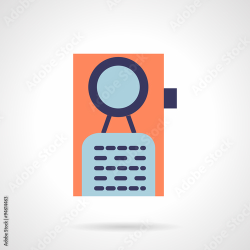 Door knob flat vector icon