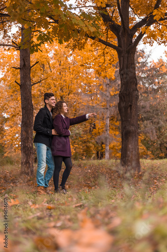 Couple on autumn walk © VadimGuzhva