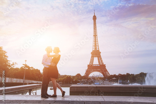 Photography honeymoon in Paris, romantic vacations for loving couple in France