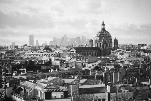 beautiful retro view of  Paris