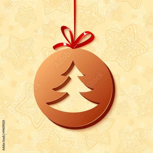 Christmas chocolate greetings card